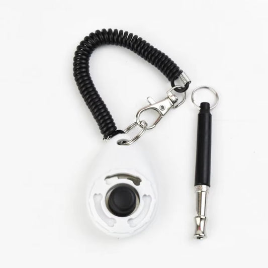 Piece Pet Cat Dog Training Clicker Pet Obedient Whistle Adjustable Wrist Strap Sound Key Chain Household Pet Supplies