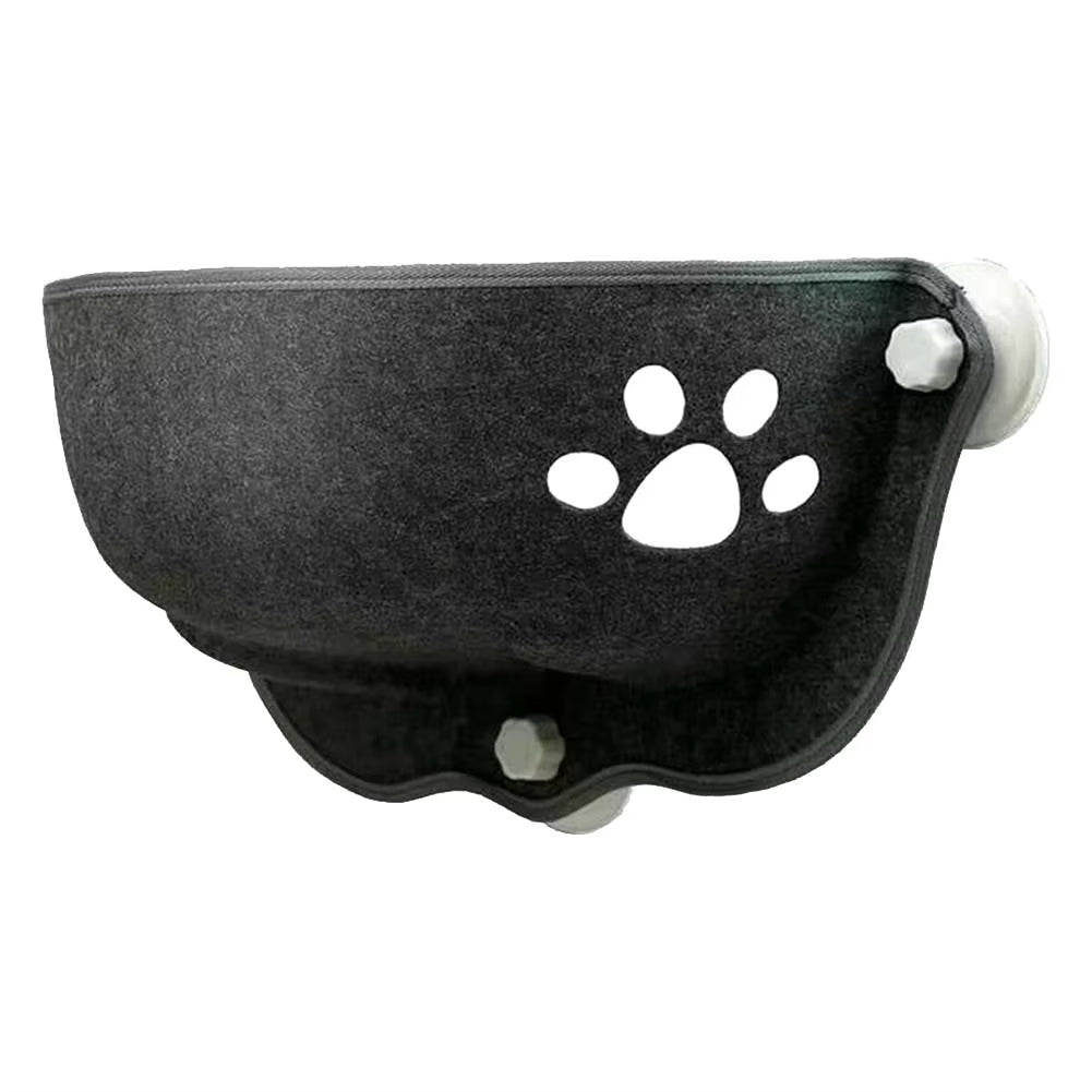 Cat Window Hammock with Strong Suction Cups Pet Kitty Hanging Sleeping Bed Storage Felt Warm Pets Cage Sunny Seat Beds