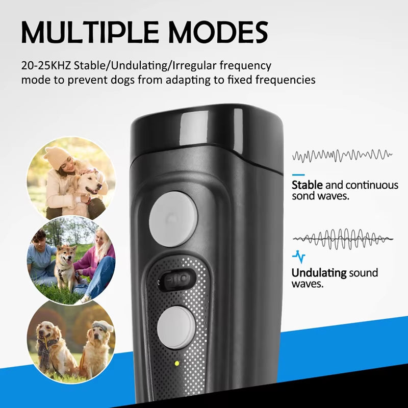 Dog Repeller Ultrasonic Deterrent Device anti Barking Stop Bark Control Dog Behaviors Correct Training Device Lightweight