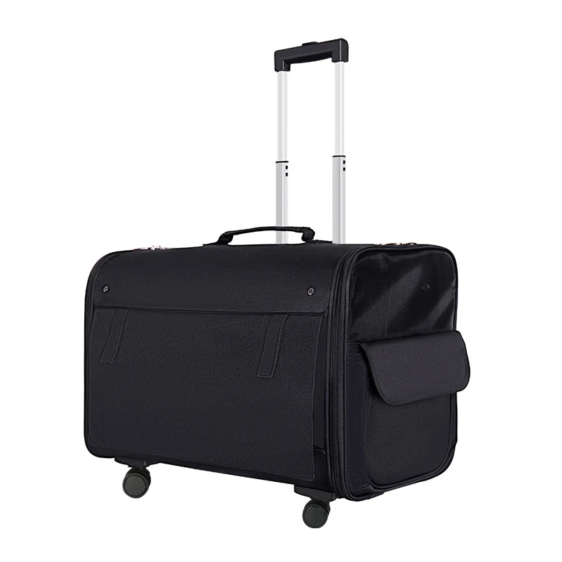 Large Pet Dog Trolley Load 15KG 4 Universal Wheels Pet Stroller Cat Dog Carrier Bag Wheeling Suitcase for Big Pet Travel Case