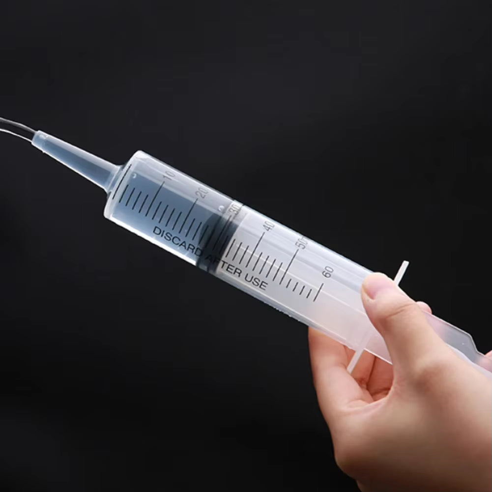 60Ml Liquid Syringe Glue Filling Enema Syringe Nutrient Sterile Health without Needle Watering Refilling for Animal Food Feeding