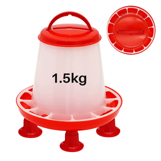 1Pc 1.5Kg/3L Poultry Automatic Drinker Bucket Chicken Feeder Barrel Water Bucket Quail Drinking Farm Chicken Coop Water Supply