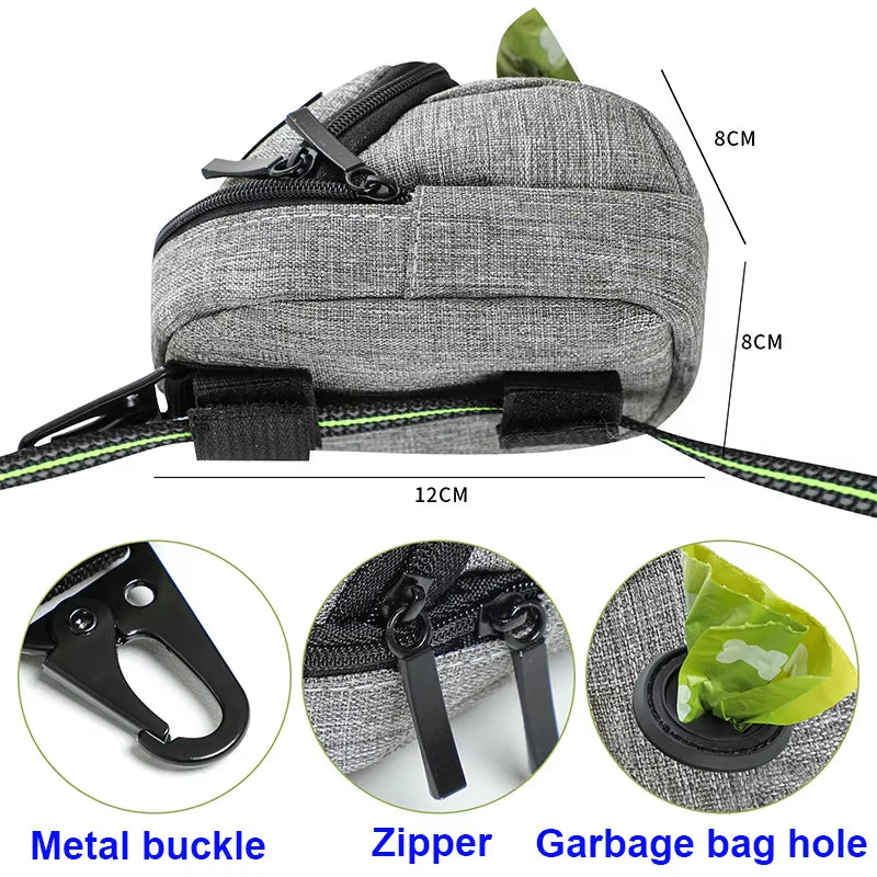 Pet Dog Treat Pouch Poop Dispenser Portable Multifunction Dog Training Bag Outdoor Travel Dog Bag Durable Pet Accessories