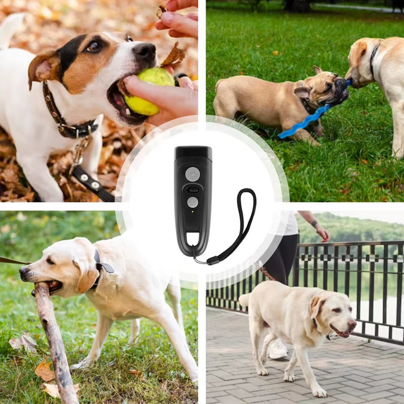 Dog Repeller Ultrasonic Deterrent Device anti Barking Stop Bark Control Dog Behaviors Correct Training Device Lightweight