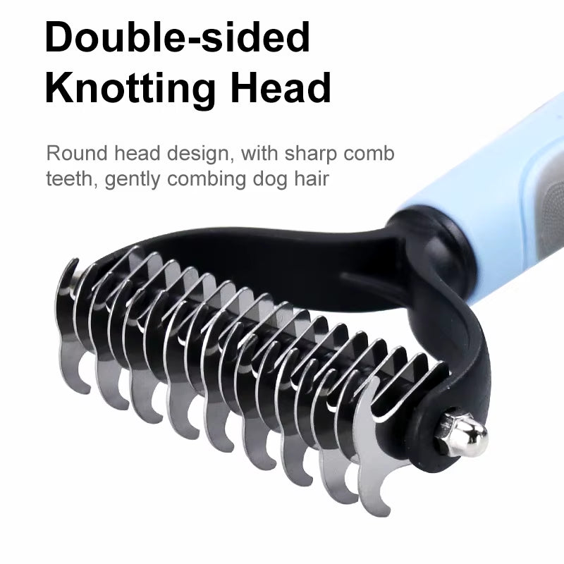 Dog Brush Pet Dog Hair Remover Cat Comb Grooming and Care Brush for Matted Long Hair and Short Hair Curly Dog Supplies Pet Items