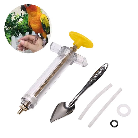 1 Set 10Ml 20Ml Parrot Feeding Syringe Hose Parrots Bird Feeders Syringe High Quality Bird Feeder Balcony Syringe Hose Needle