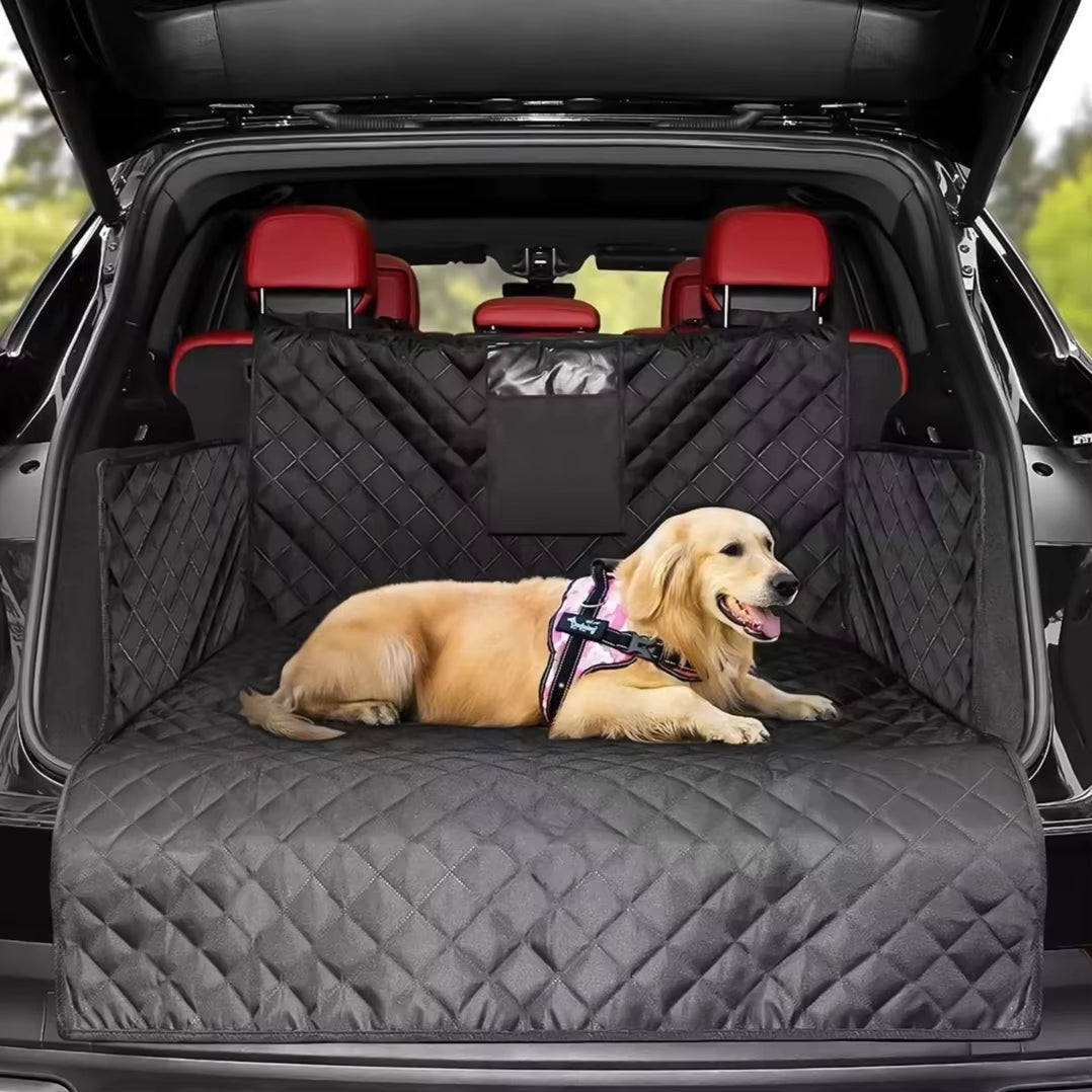 Dog Car Seat Cover Tarpaulin Waterproof Anti-Dirty Auto Trunk Seat Mat Pet Carriers Protector Hammock Cushion Fits Most Cars