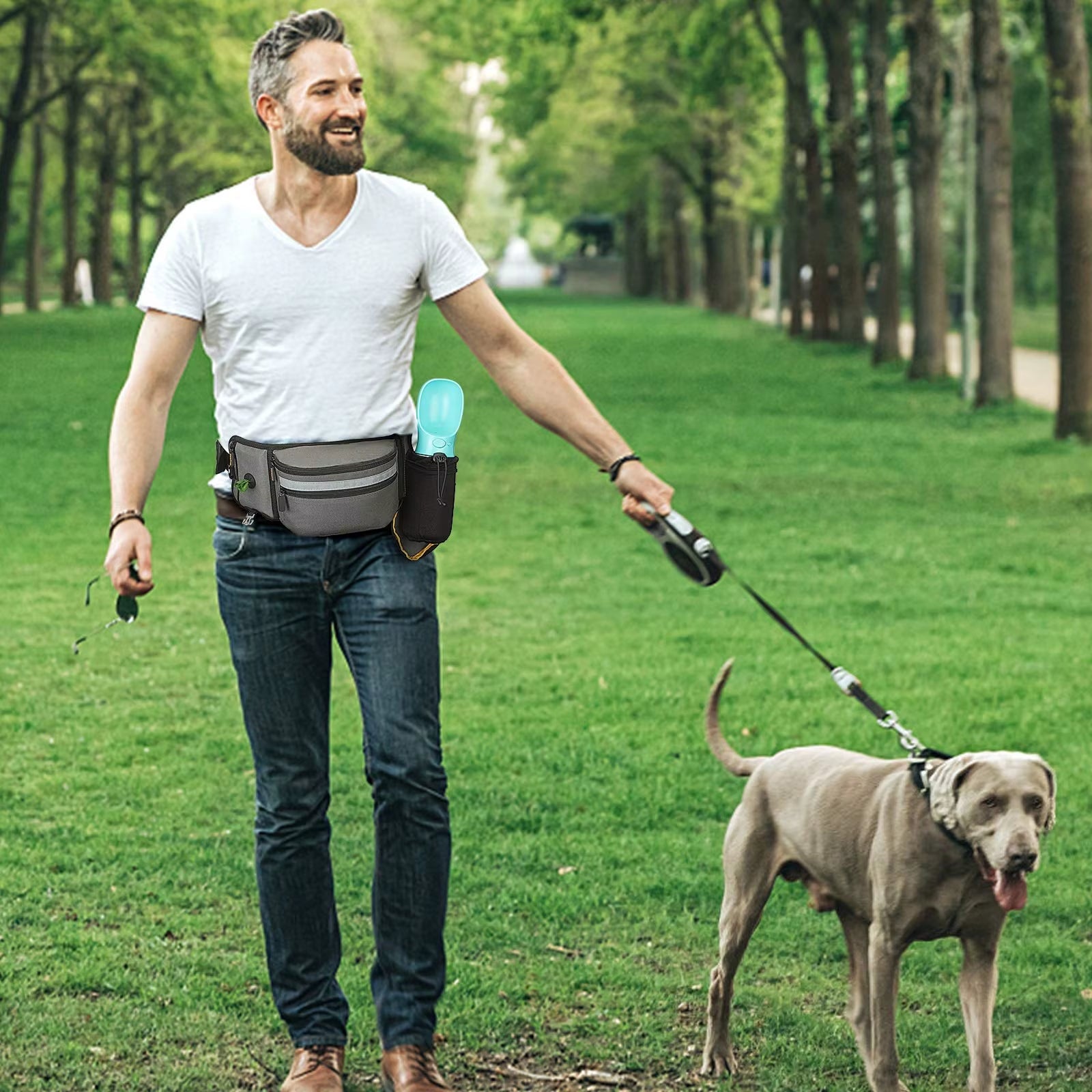 Dog Treat Pouch for Training Outdoor Dog Treat Pouch Training Feeding Bag Large Capacity Pet Trainer Reward Waist Bag Dog Supply