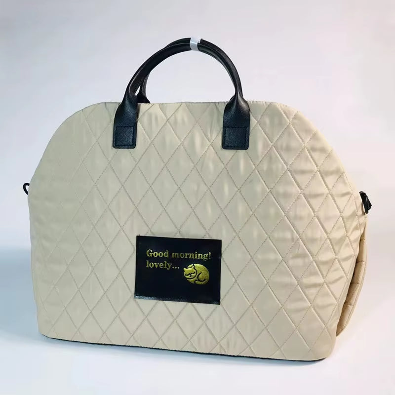 Dog Cats Car Seat Protector Bag Portable Soft Fabric Dog Cat Carrier Bags, for Dogs Cats Travel Warm Shoulder Bag Dog Supplies