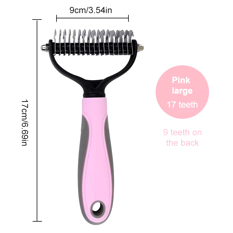 Dog Brush Pet Dog Hair Remover Cat Comb Grooming and Care Brush for Matted Long Hair and Short Hair Curly Dog Supplies Pet Items