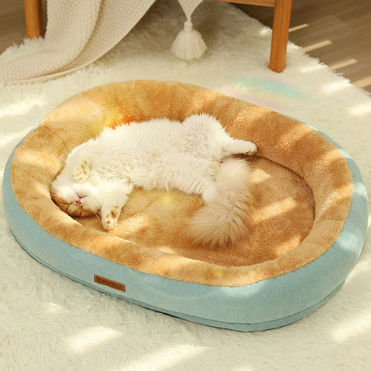 Cat Bed Dog Pet Bed Kennel Non-Slip Winter Warm Small Dog Kennel Sleeping Removed Washed Soft Puppy Cushion Cat Supplies