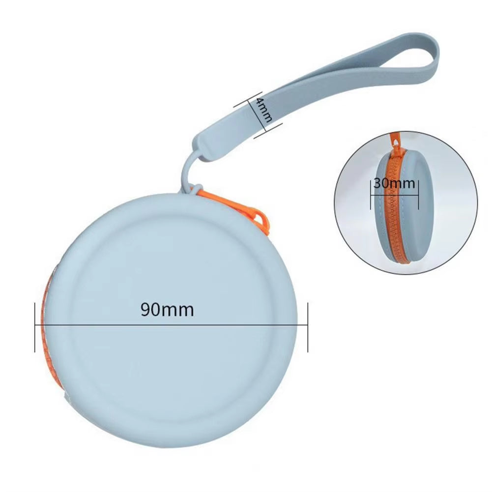 Pet Treat Pouch Dog Training Pouch Silicone Dog Treat Pouch Set with Carabiner round Zipper Closure Snack Bag for Kids Pets