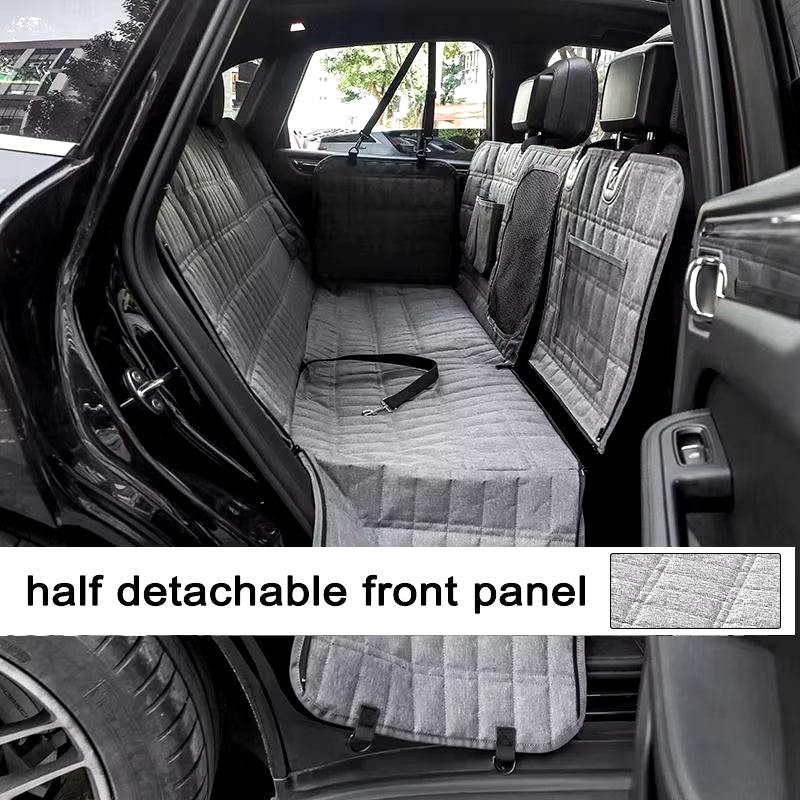 Dog Car Seat Cover Waterproof Travel Carrier Hammock against Dirt Car Rear Back Seat Protector Mat Pet Safety Anti-Slip Cushion