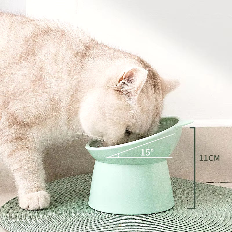 Pet Food Bowl Tilt High Bottom Neck Protector Antichoking Dog and Cat Water Bowl Antidumping Dog Feeding Supplies