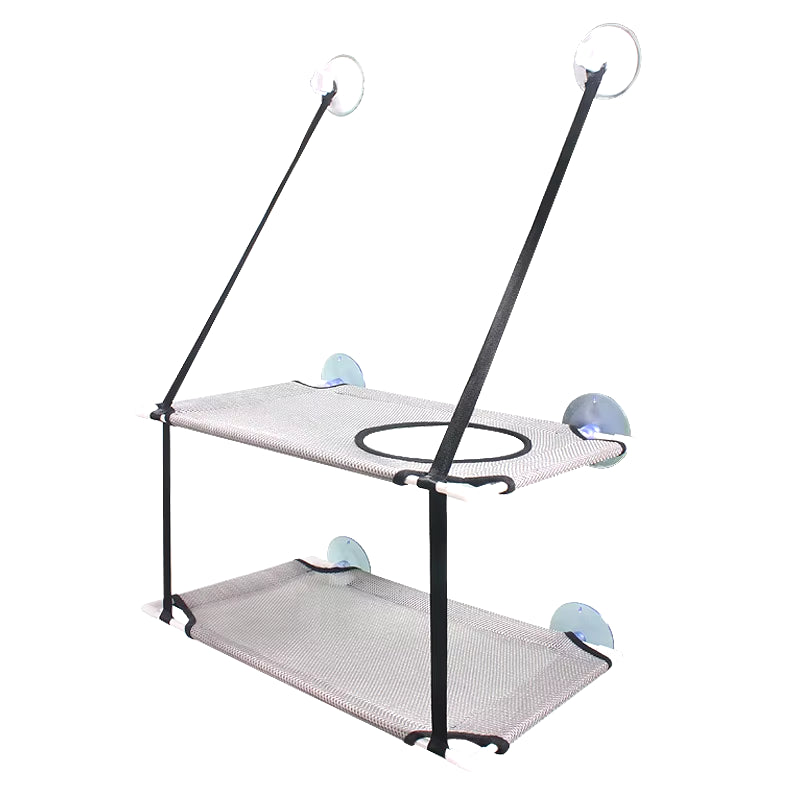 Cat Hammock Window Bed Kitten Sunny Seat Hanging Mount Beds Cat Sofa Playing Double-Decker Tunnels Suction Cup Wall Pet Hanging