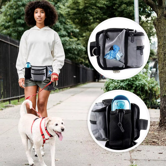 Dog Treat Pouch for Training Outdoor Dog Treat Pouch Training Feeding Bag Large Capacity Pet Trainer Reward Waist Bag Dog Supply
